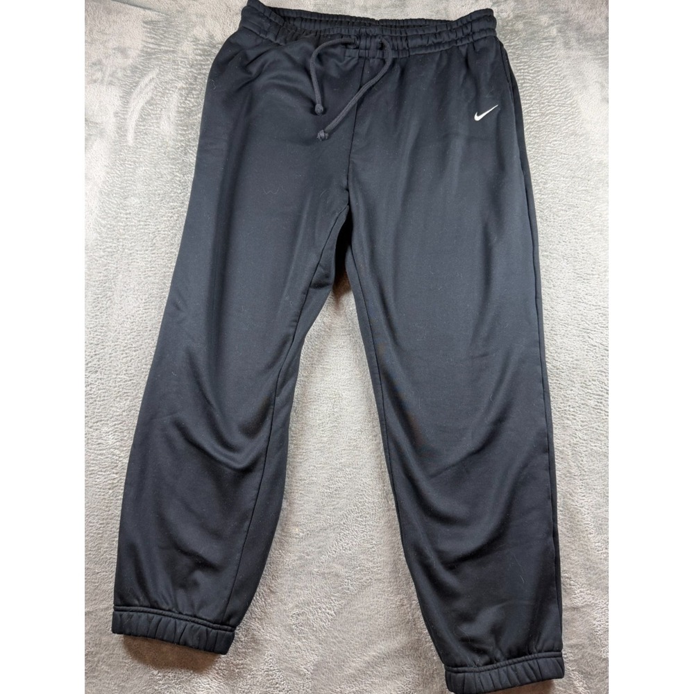 Nike Dri-FIT Sweatpants Mens Large Black Jogger Track Pants Swoosh